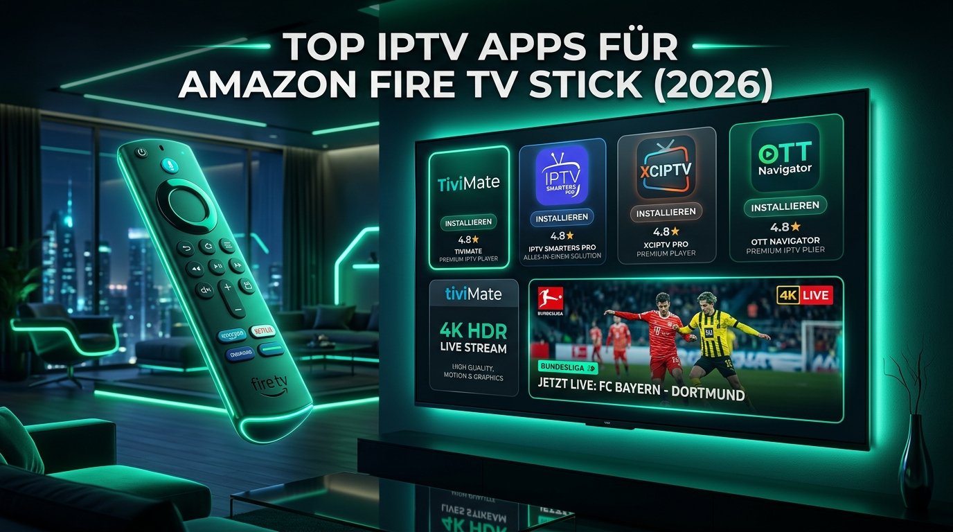 Die 7 besten IPTV Apps für den Fire TV Stick im Test (2026): TiviMate vs. Smarters & Co.