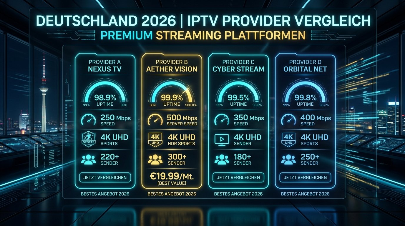 Bester IPTV Anbieter Deutschland: Der große Vergleich & Test 2026
